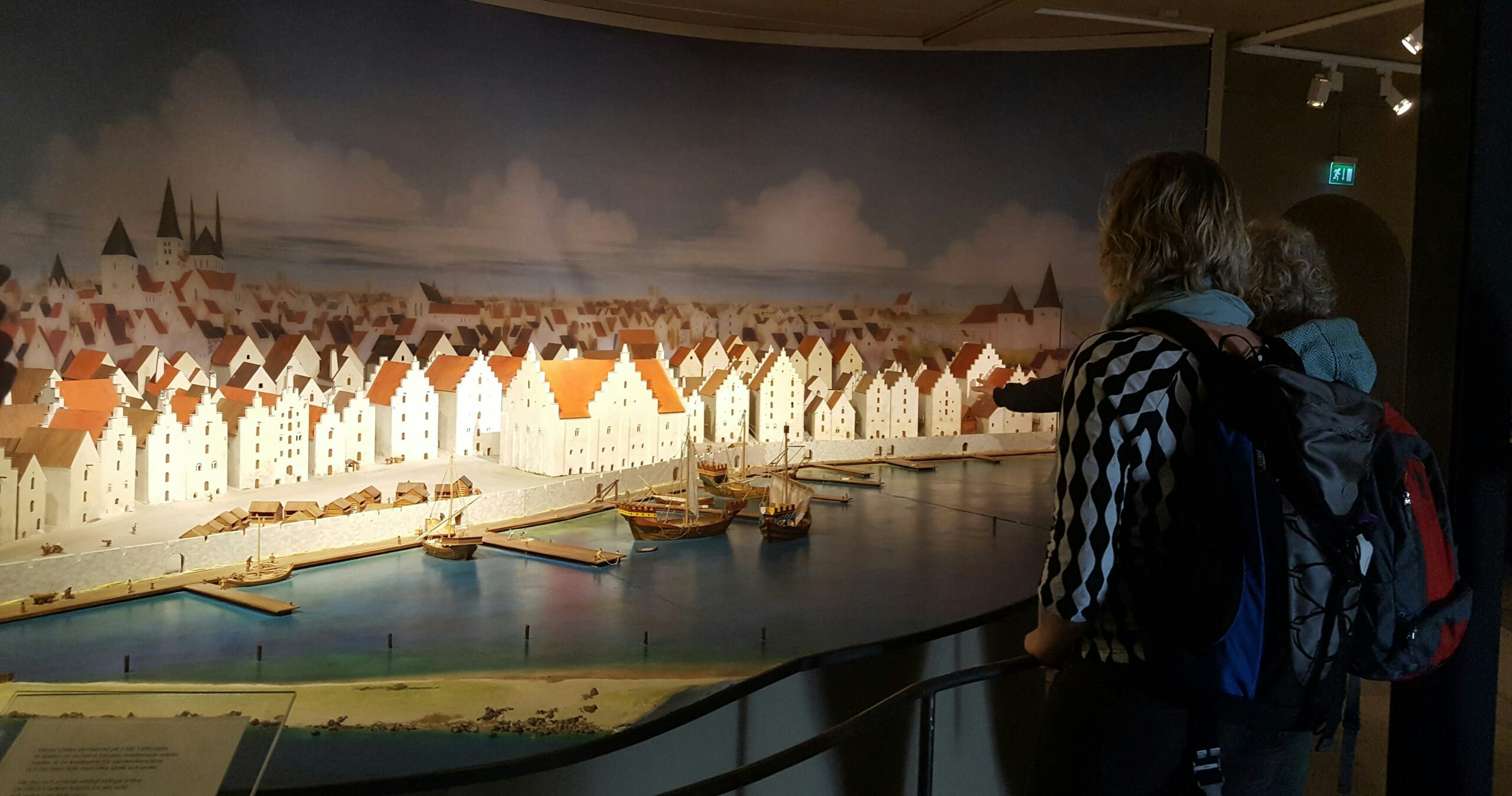 Modell över Hansestaden Visby på Fornsalen