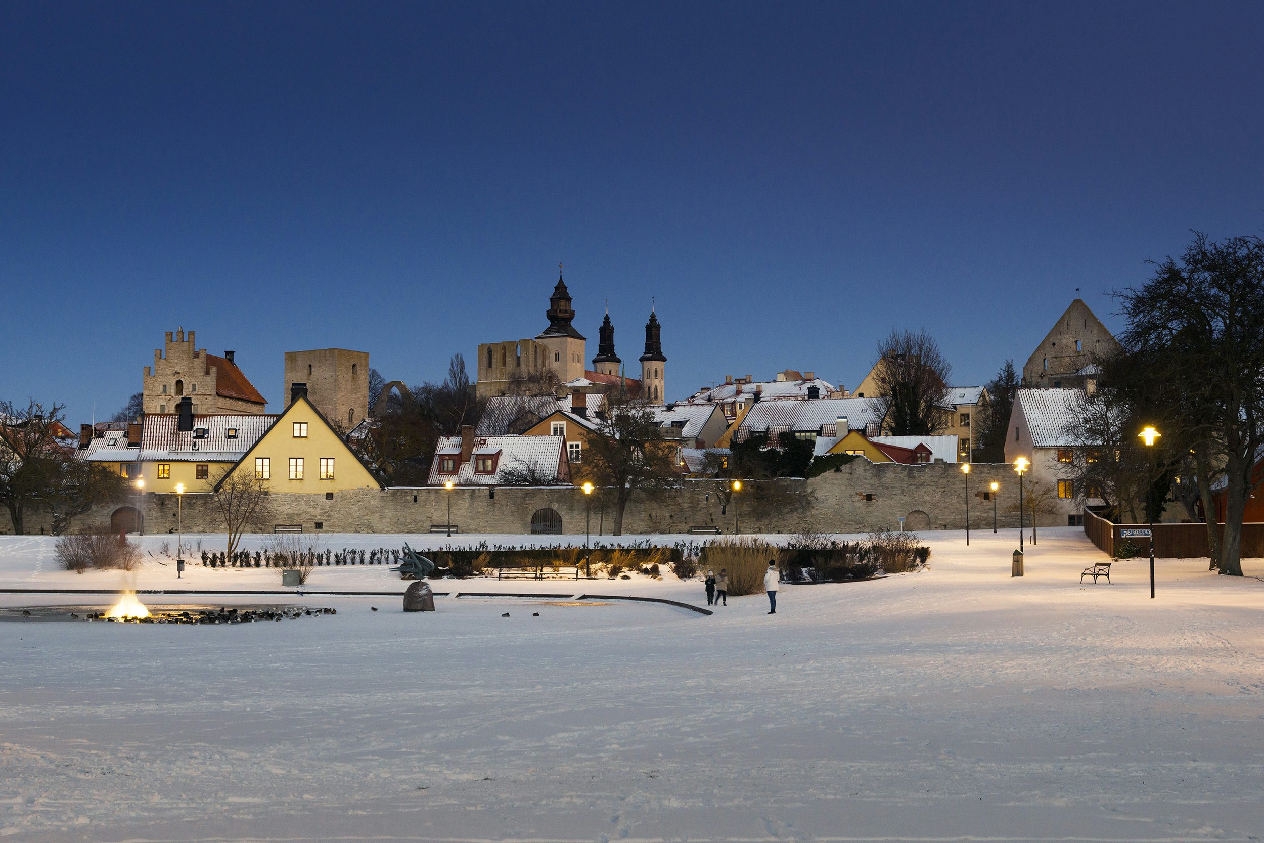 Snö i Almedalen